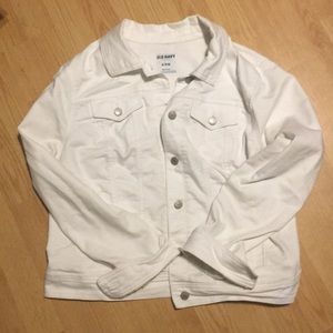 White jean jacket